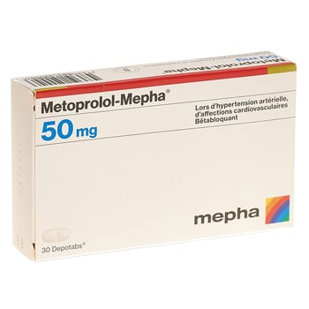 METOPROLOL Mepha depotabs 50 mg 30 pce