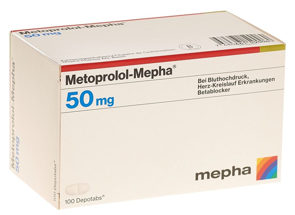 Metoprolol-Mepha 50 mg, Depotabs