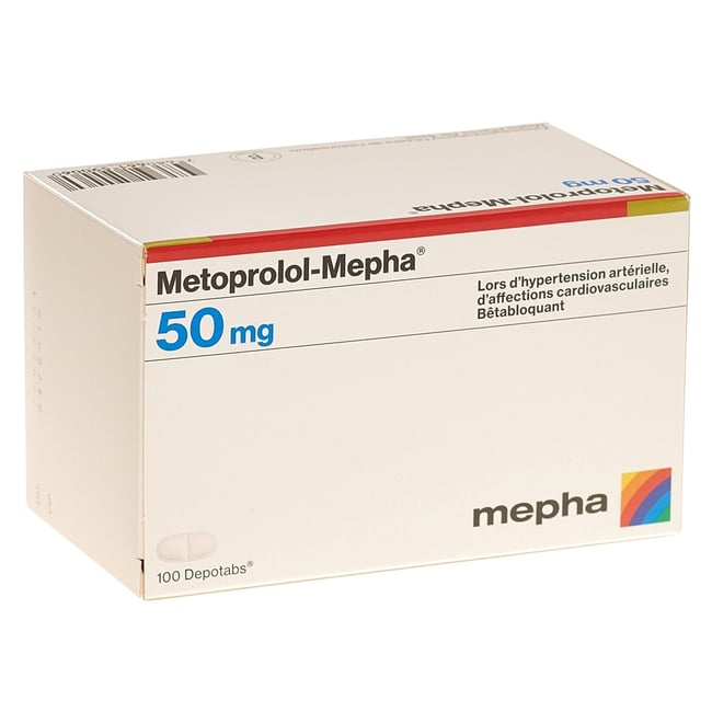 METOPROLOL Mepha depotabs 50 mg 100 pce