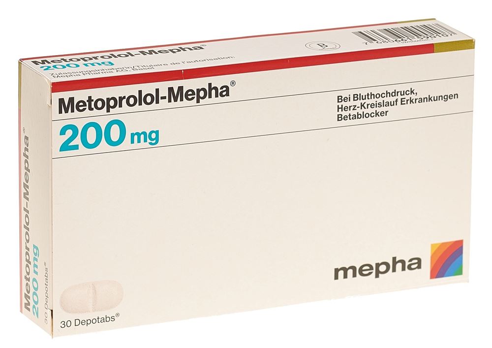 Metoprolol-Mepha 200 mg, Depotabs