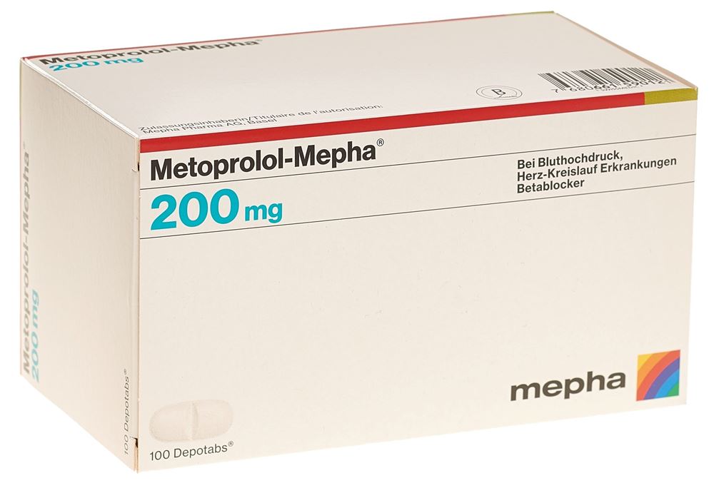 Metoprolol-Mepha 200 mg, Depotabs