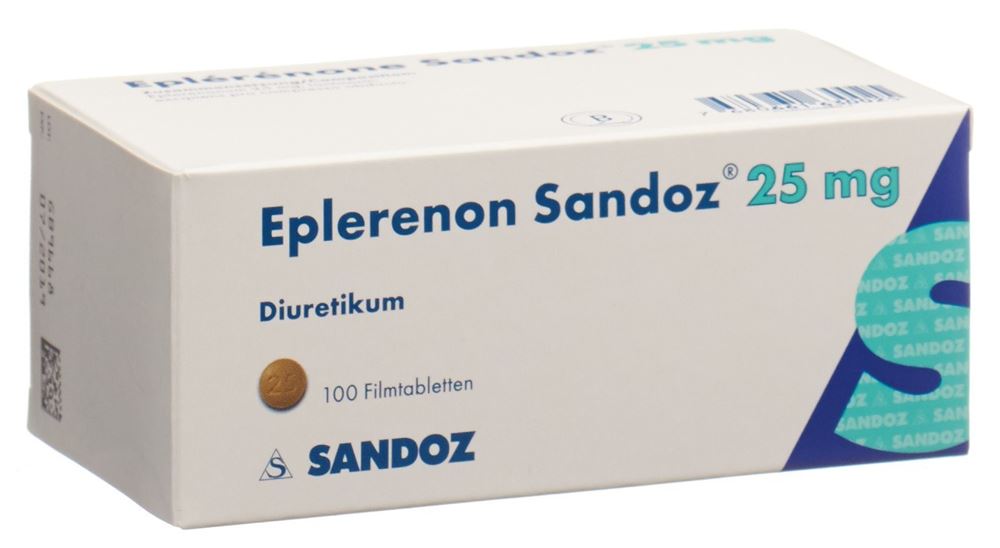 EPLERENONE Sandoz cpr pell 25 mg 100 pce