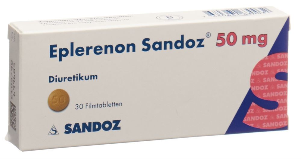 Eplerenon Sandoz 50 mg, Filmtabletten