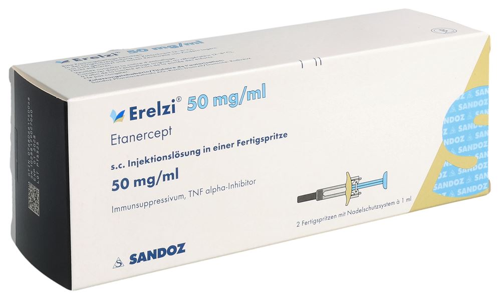 Erelzi 50 mg/1 ml, Injektionslösung in einer Fertigspritze