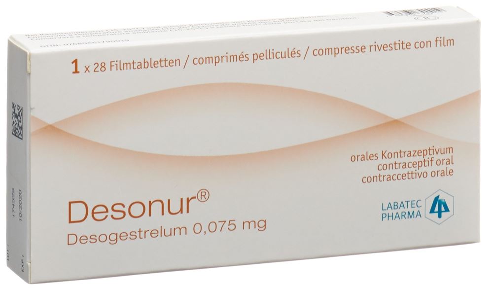 DESONUR cpr pell 0.075 mg 28 pce