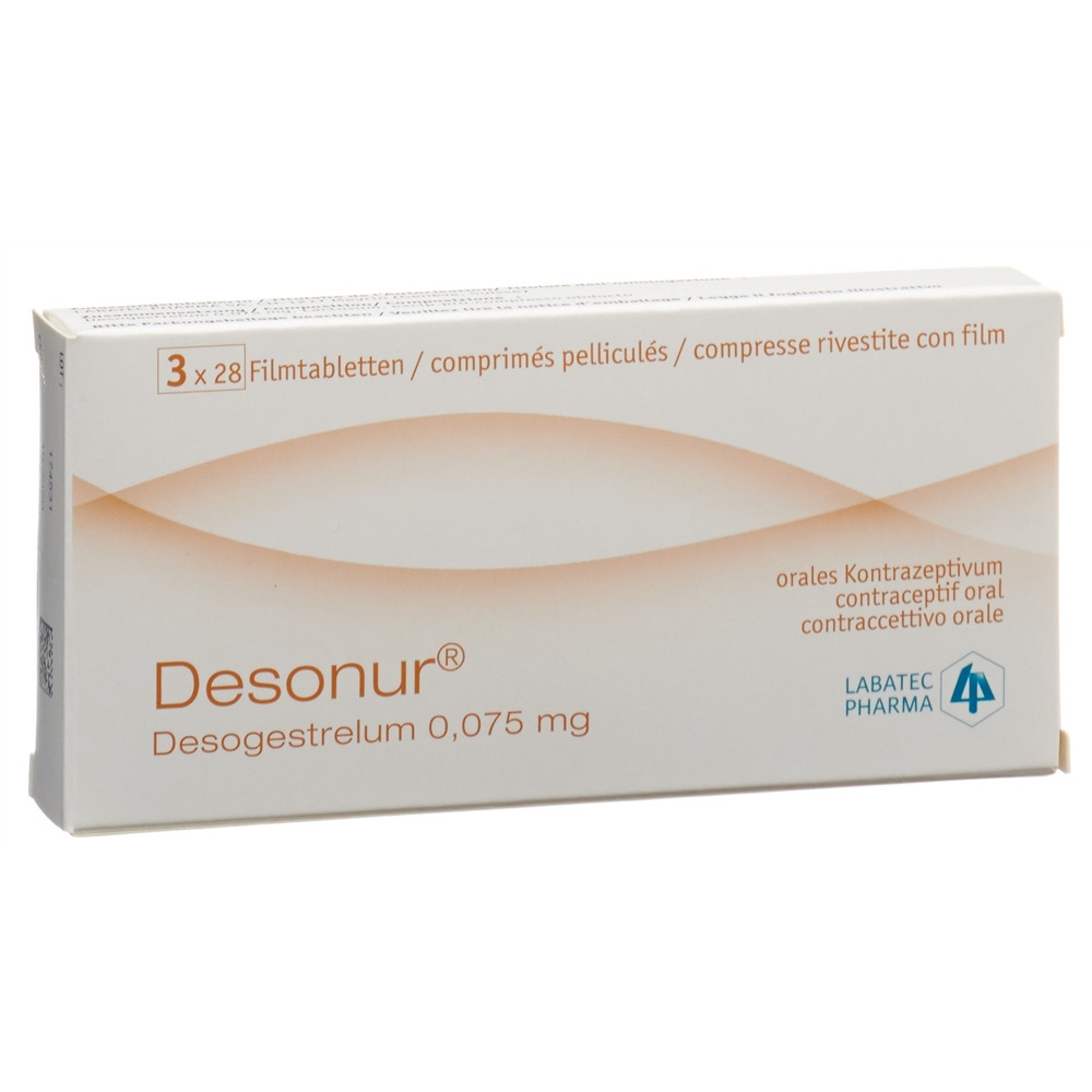DESONUR cpr pell 0.075 mg 3 x 28 pce