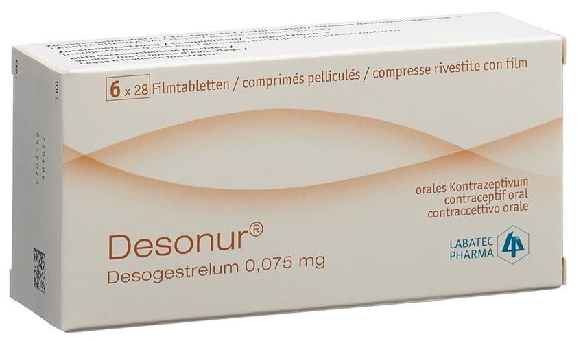 Desonur 75 mcg, comprimés pelliculés