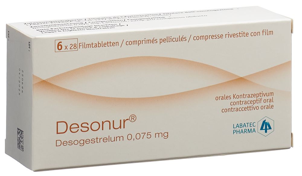 DESONUR cpr pell 0.075 mg 6 x 28 pce