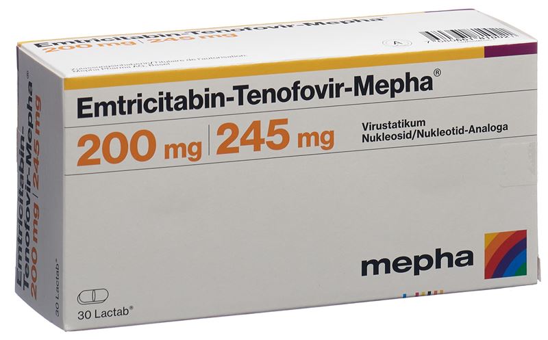EMTRICITABIN TENOF. Mepha 200/245 mg bte 30 pce