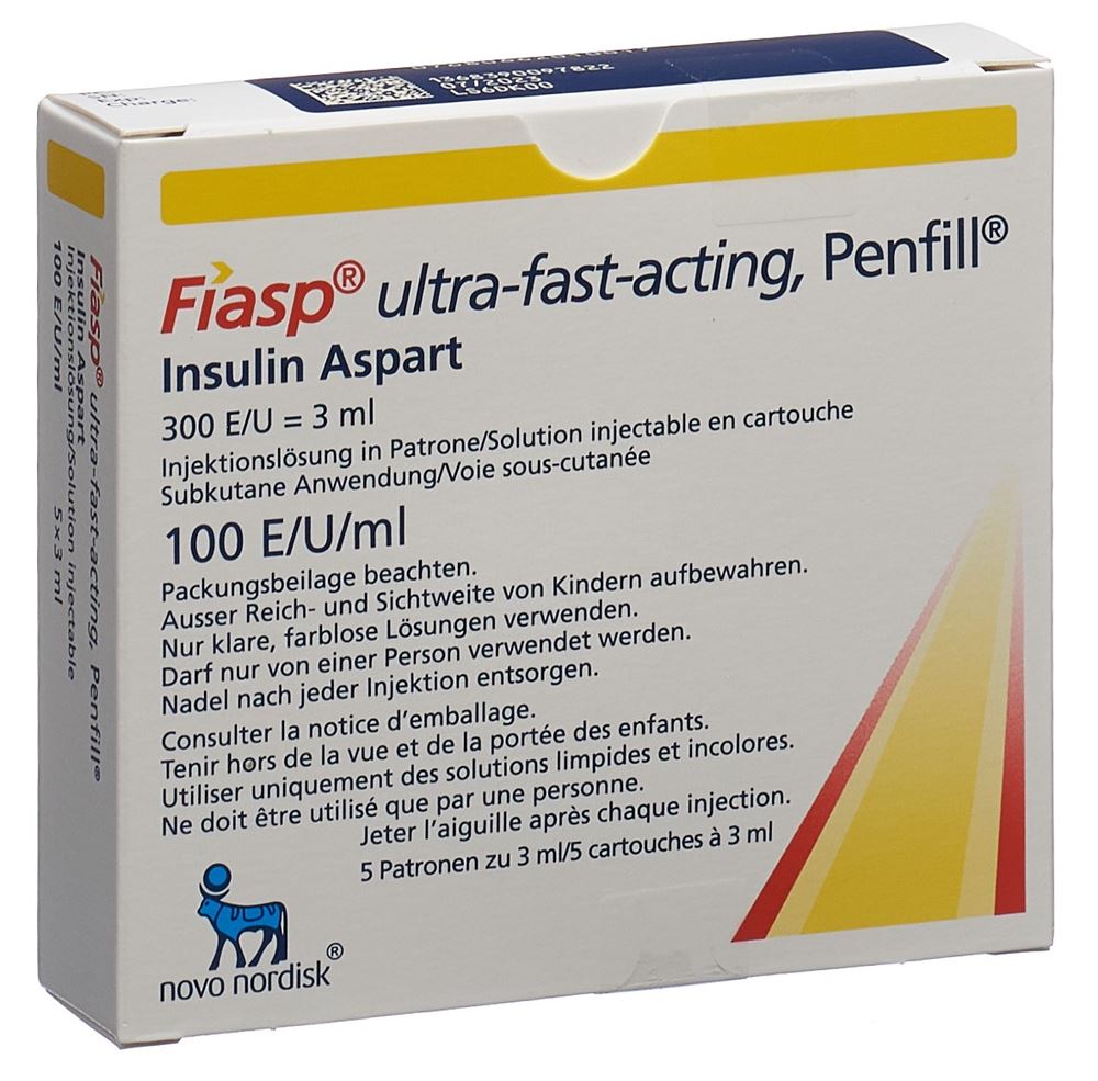 Fiasp ultra-fast-acting Penfill, Injektionslösung
