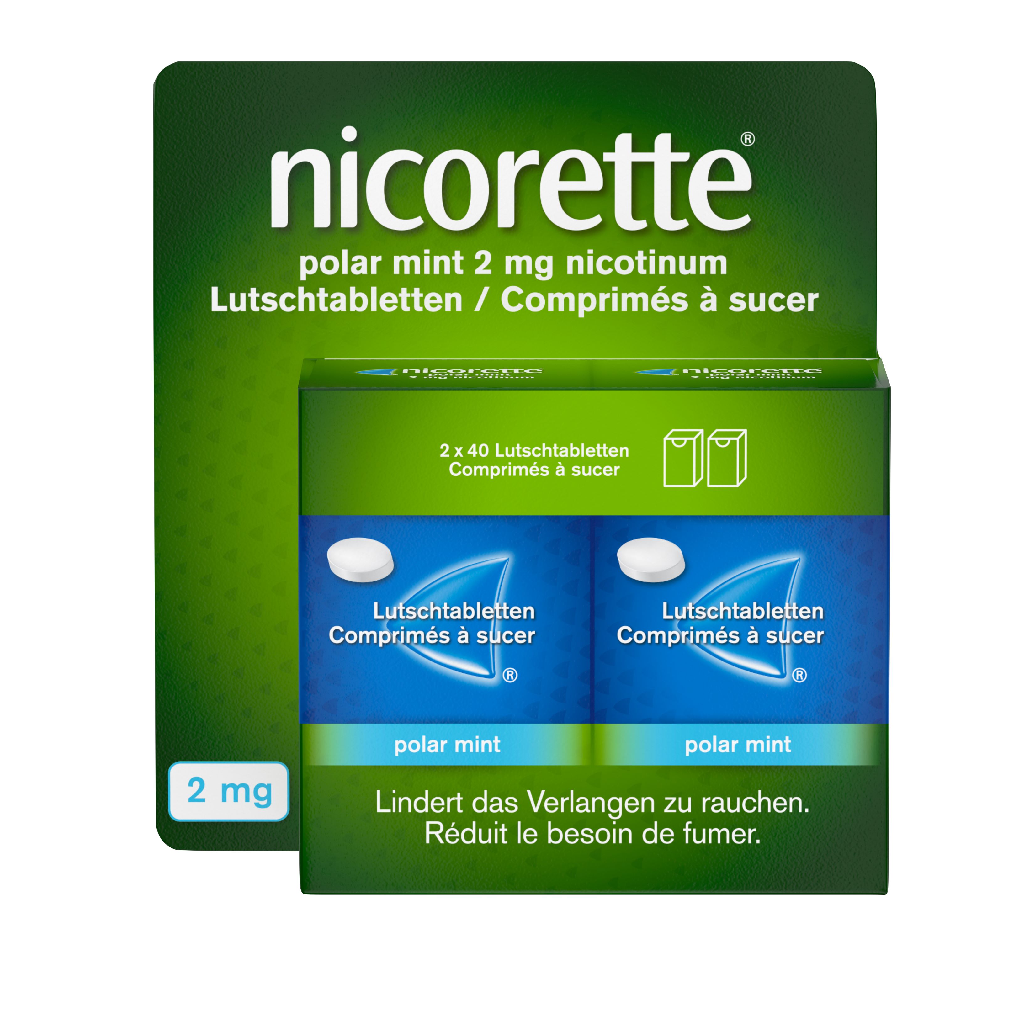 NICORETTE Polar Mint cpr sucer 2 mg 80 pce