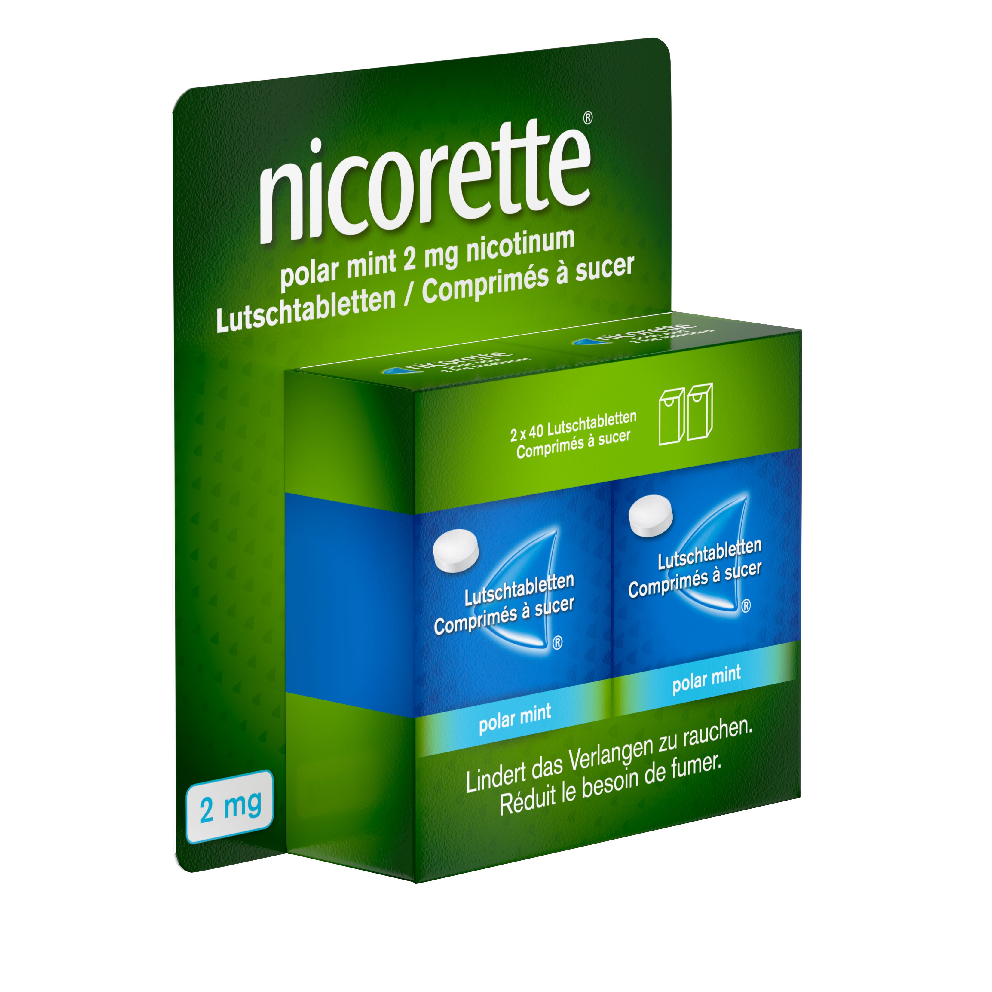 NICORETTE Polar Mint cpr sucer 2 mg 80 pce