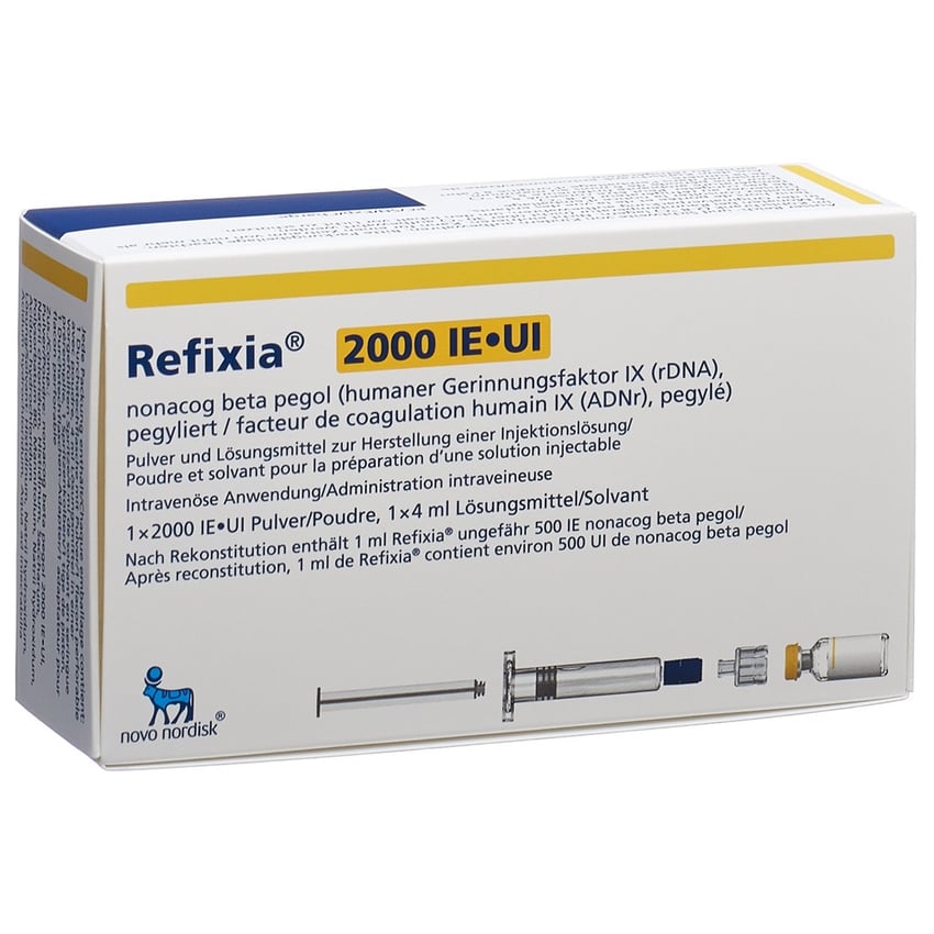 Refixia 1000 IE, Pulver und Lösungsmittel zur Herstellung einer Injektionslösung