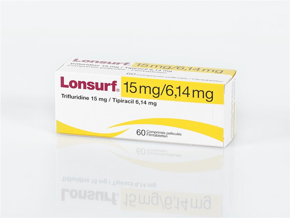 Lonsurf 15 mg/6.14 mg, comprimés pelliculés