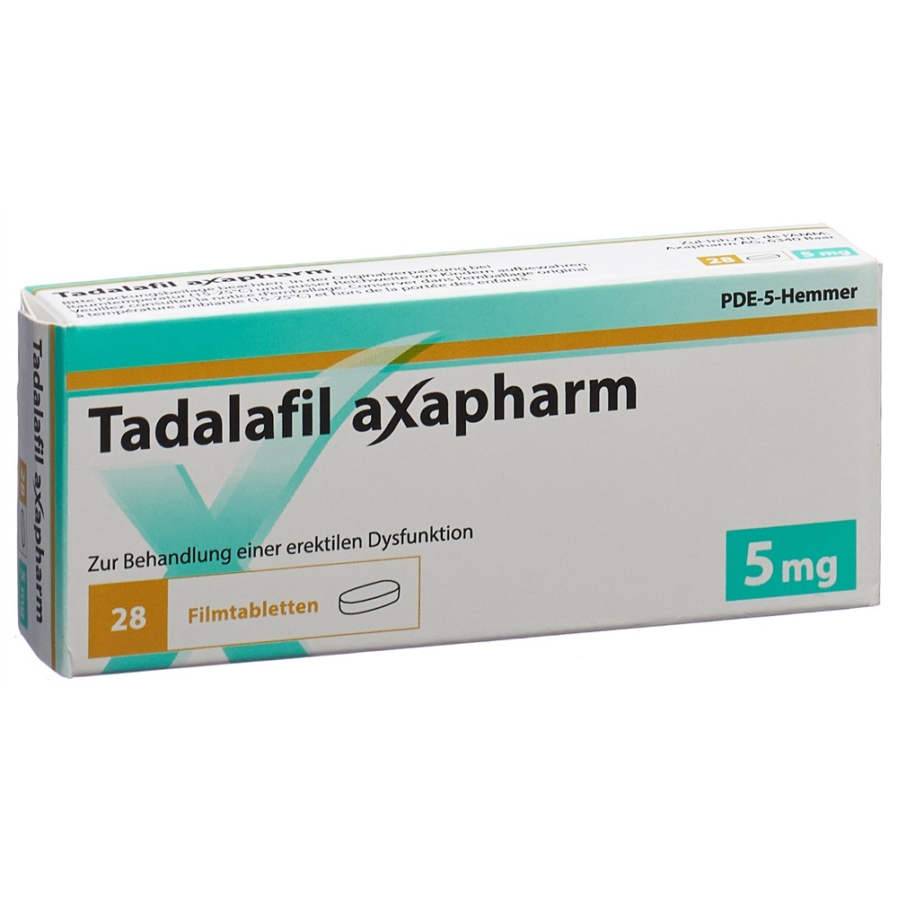 Tadalafil axapharm 5mg, Filmtabletten