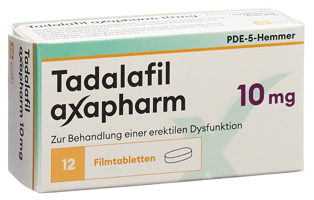 TADALAFIL axapharm cpr pell 10 mg 12 pce