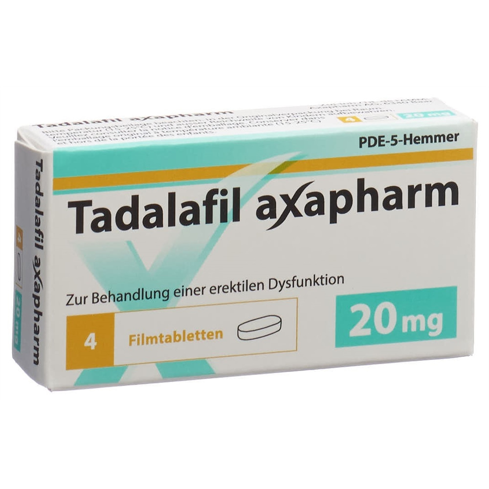Tadalafil axapharm 20mg, Filmtabletten