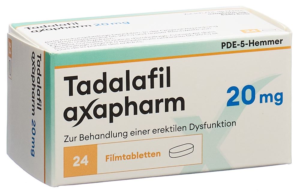 Tadalafil axapharm 20mg, Filmtabletten