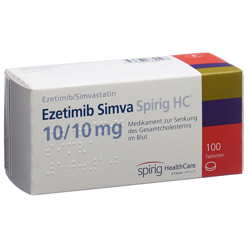 EZETIMIBE SIMVAST Spirig HC cpr 10/10mg 100 pce
