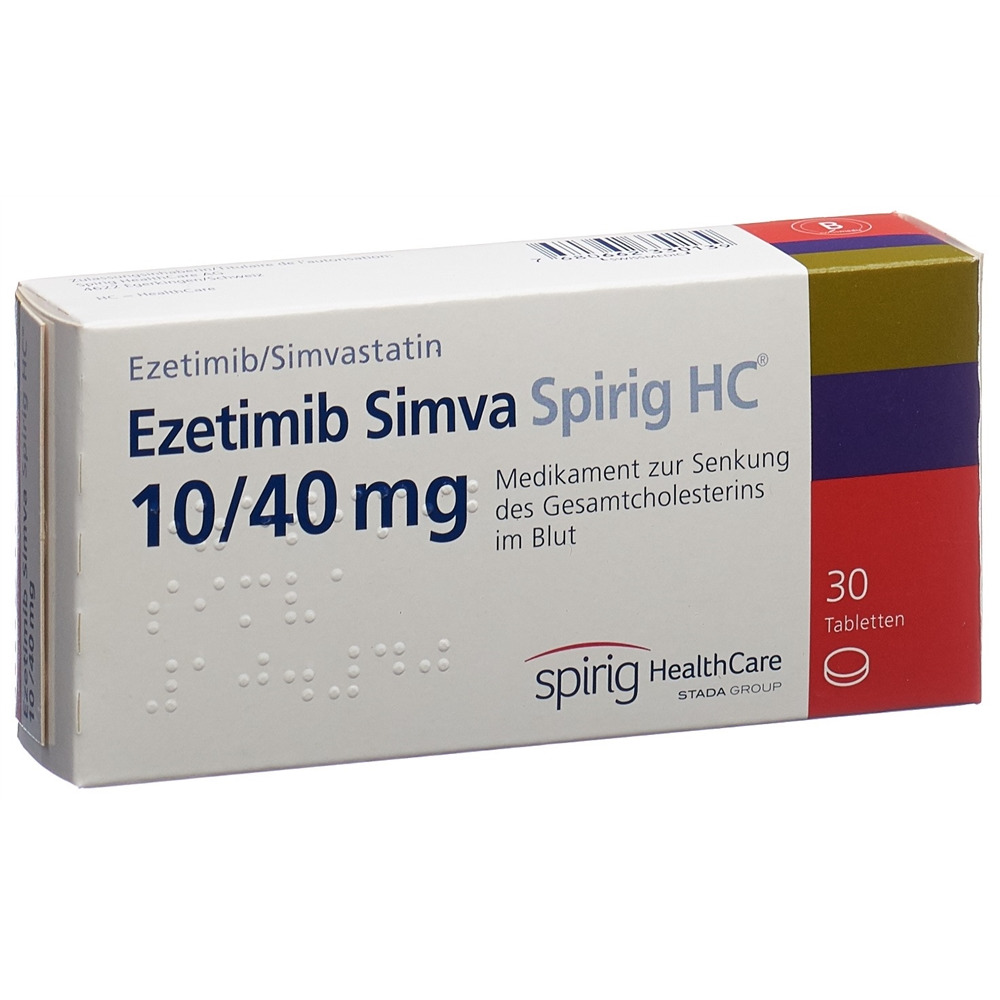 EZETIMIBE SIMVAST Spirig HC cpr 10/40mg 30 pce