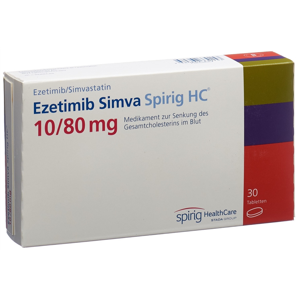EZETIMIBE SIMVA Spirig HC cpr 10/80 mg 30 pce