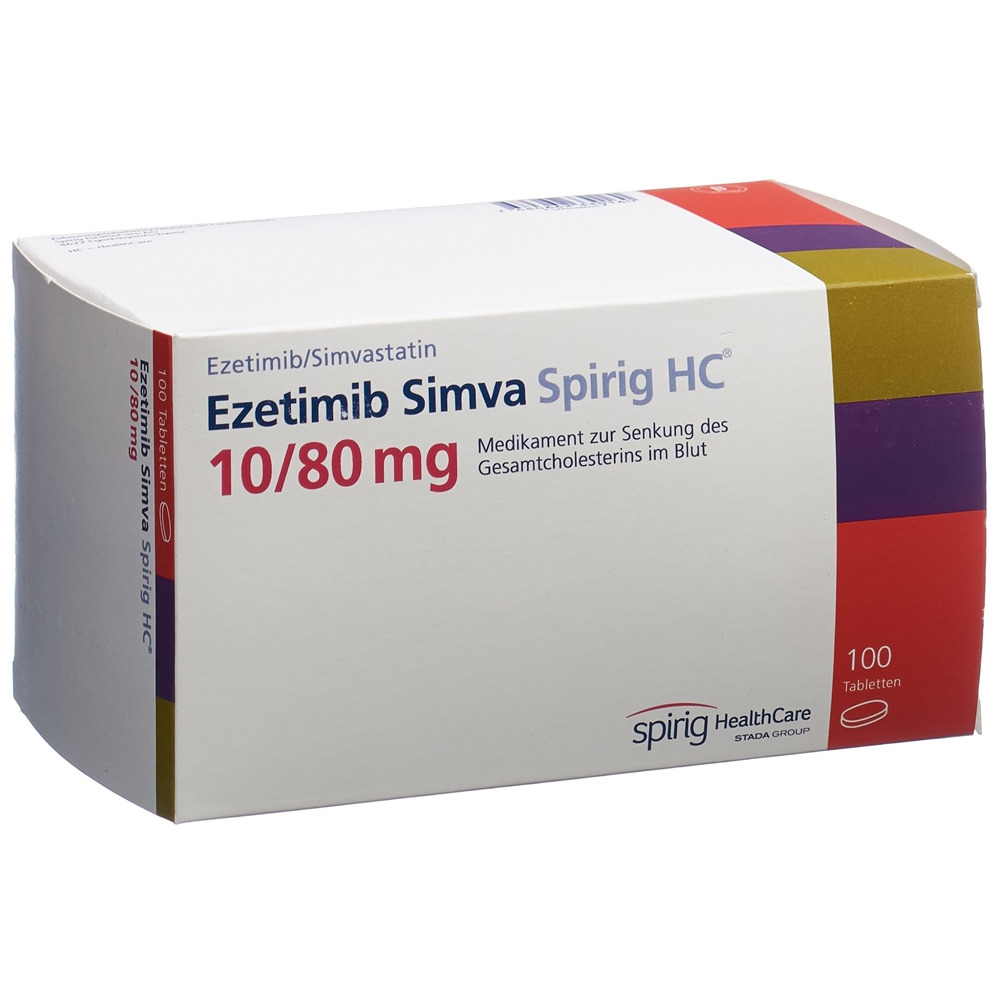 Ezetimib Simva Spirig HC 10/80, mg Tabletten