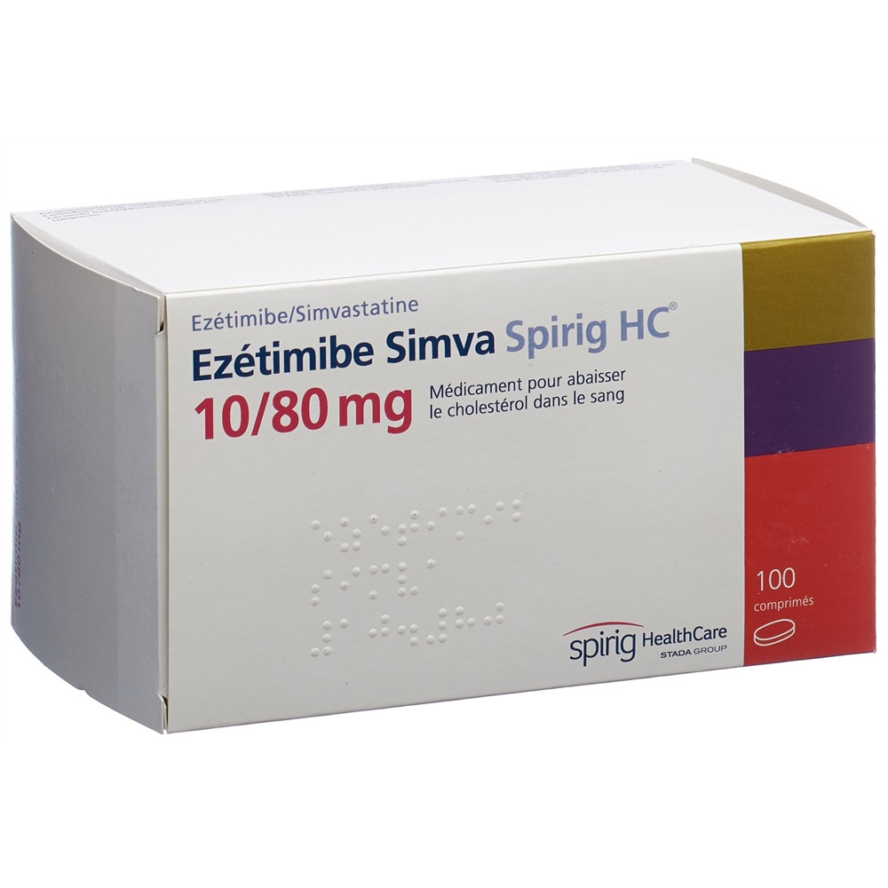 Ezetimib Simva Spirig HC 10/80, mg Tabletten
