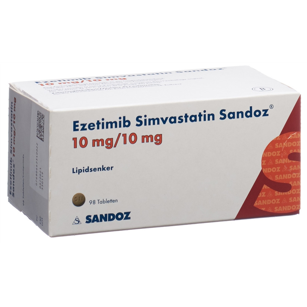 EZETIMIB SIMVASTATIN Sandoz cpr 10/10 mg 98 pce