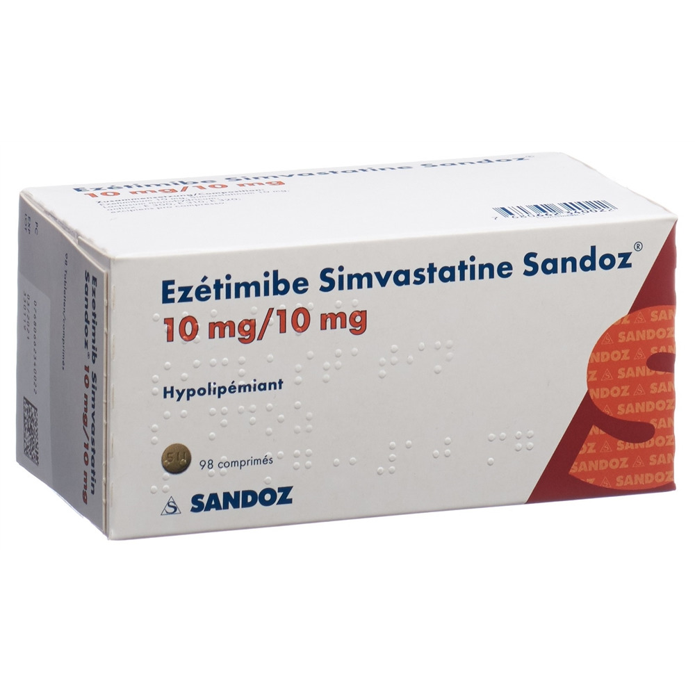 EZETIMIB SIMVASTATIN Sandoz cpr 10/10 mg 98 pce