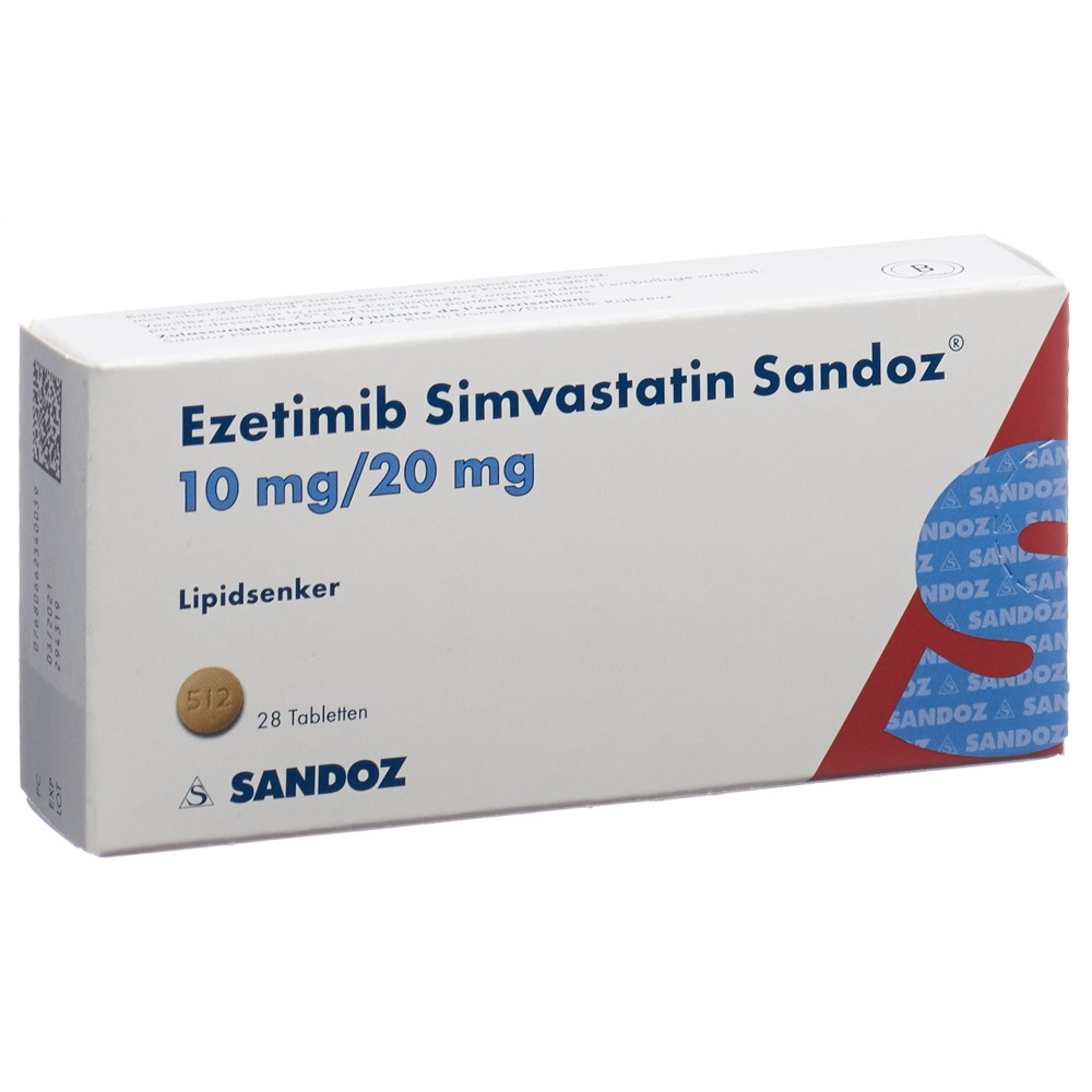 Ezetimib Simvastatin Sandoz 10/20 mg, Tabletten