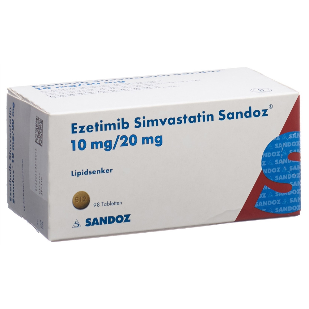 EZETIMIB SIMVASTATIN Sandoz cpr 10/20 mg 98 pce