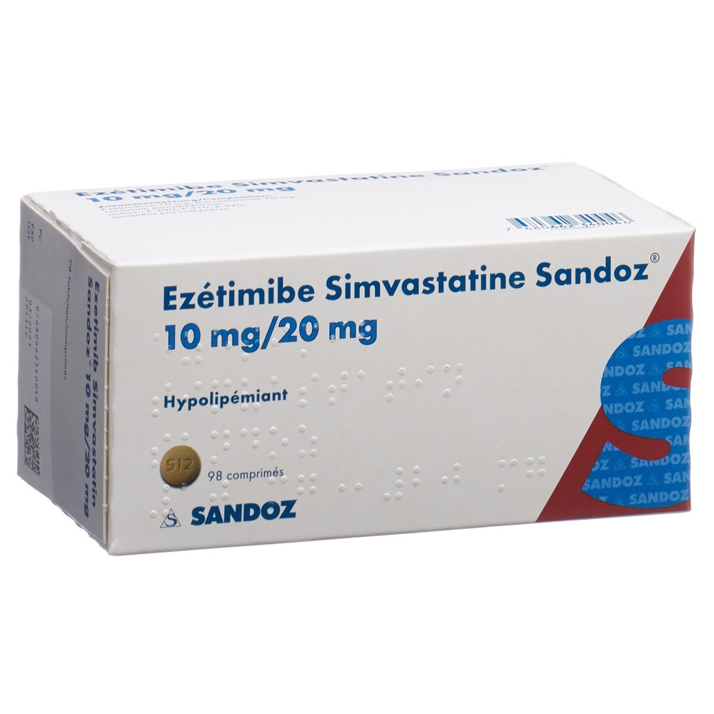 EZETIMIB SIMVASTATIN Sandoz cpr 10/20 mg 98 pce