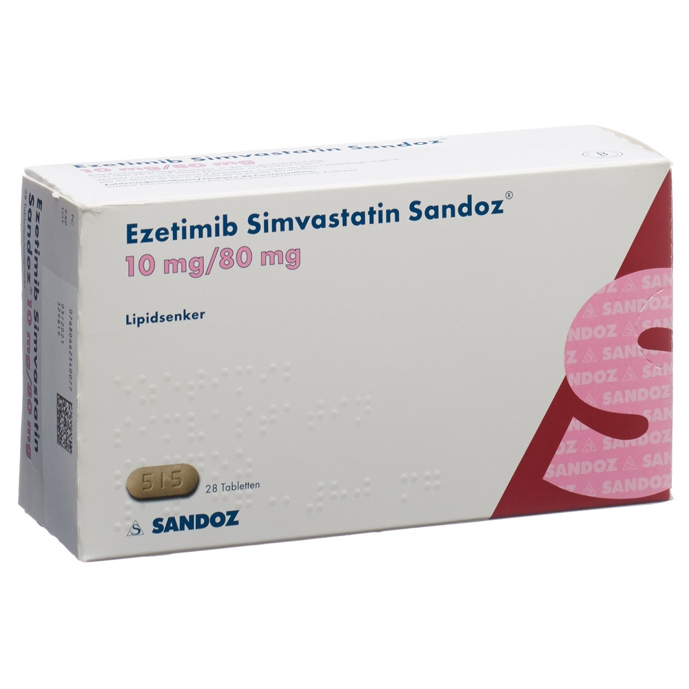 EZETIMIB SIMVASTATIN Sandoz cpr 10/80 mg 28 pce