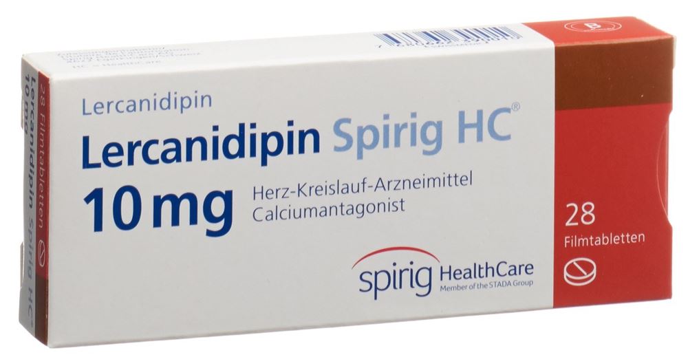 Lercanidipin Spirig HC 10 mg, Filmtabletten