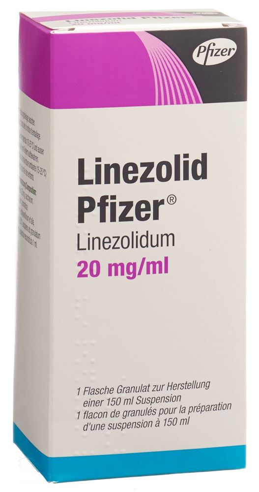Linezolid Pfizer 20 mg/ml, Granulat zur Herstellung einer Suspension zum Einnehmen