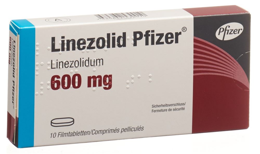 LINEZOLID Pfizer cpr pell 600 mg 10 pce