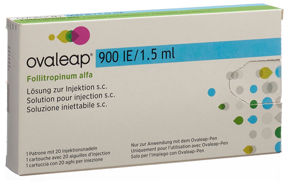 Ovaleap 900 IU/1.5 ml, solution injectable