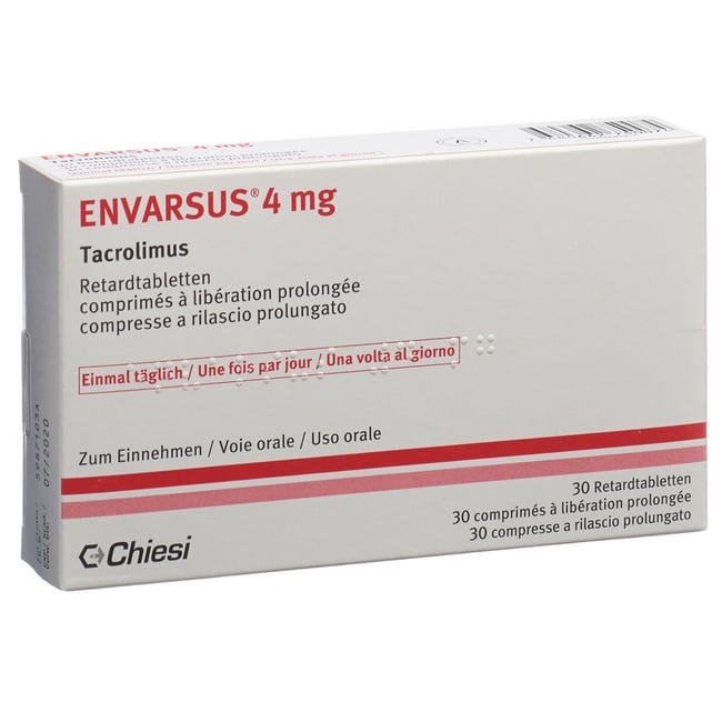 Envarsus 0.75 mg, comprimés à libération prolongée