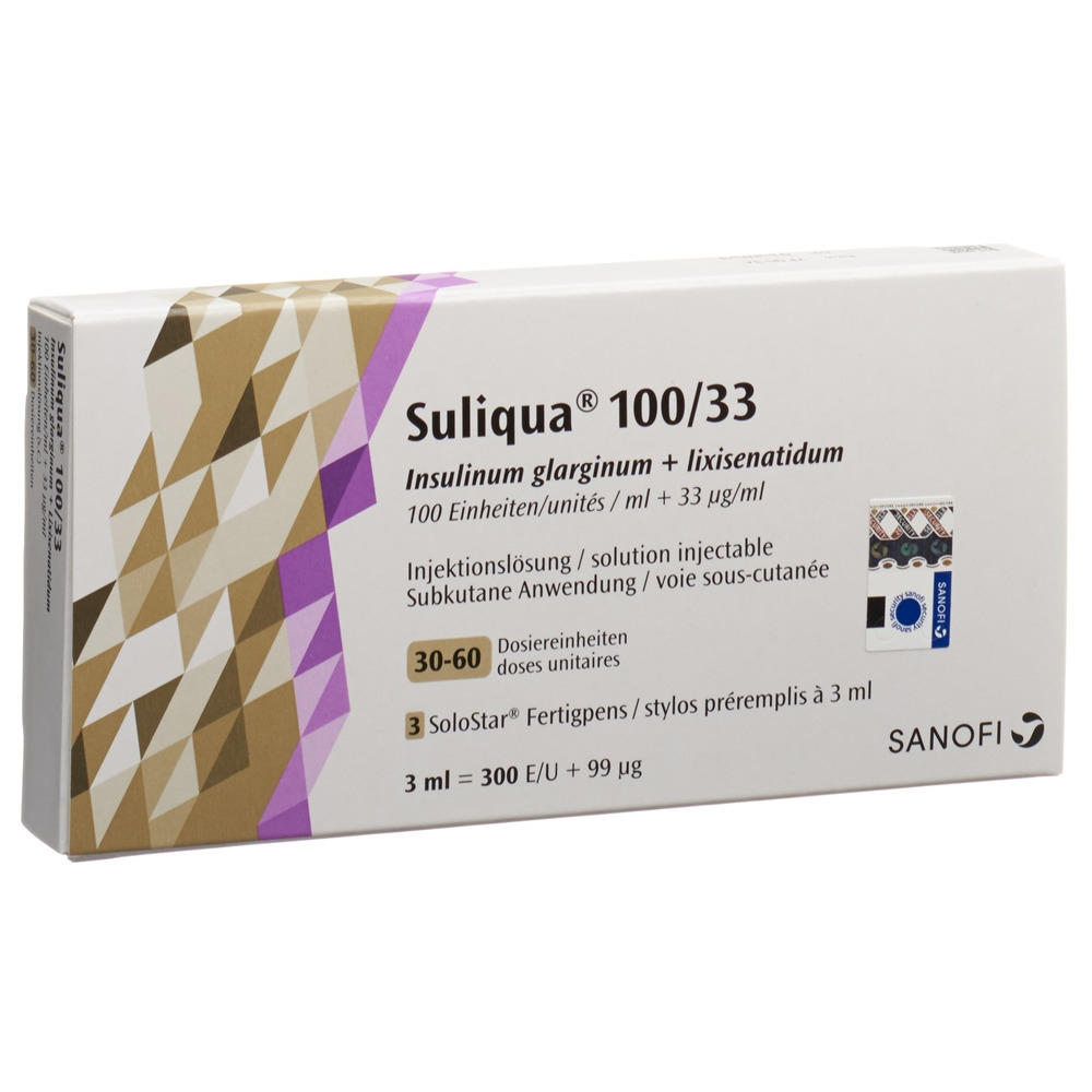 Suliqua 100/33, solution injectable