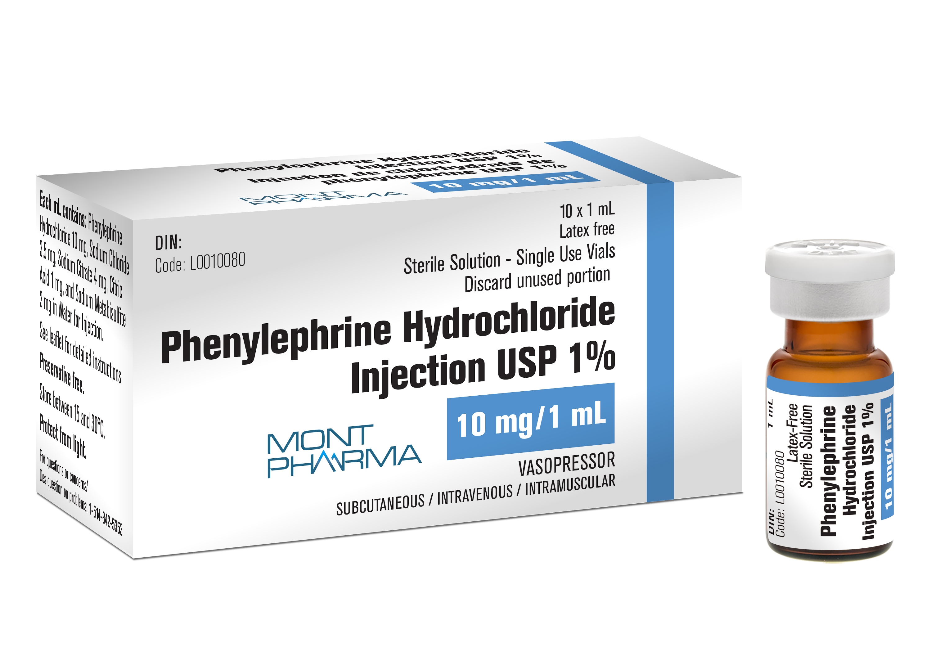Phenylephrin Aguettant 0.05 mg/ml, solution injectable en seringue préremplie