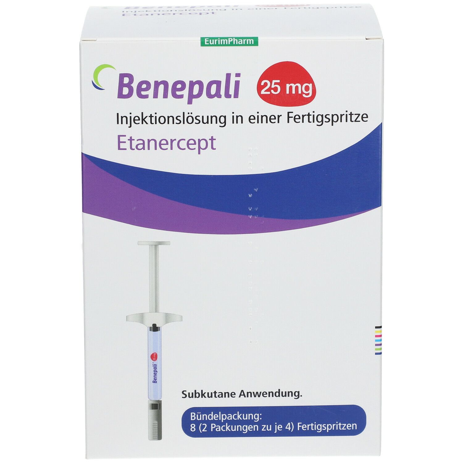 Benepali 25 mg, Injektionslösung in einer Fertigspritze