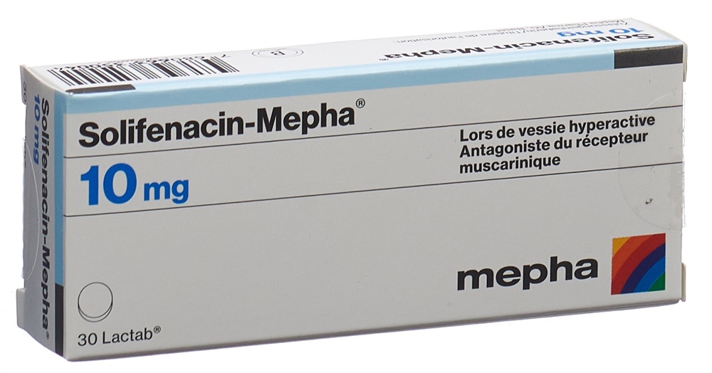 SOLIFENACIN Mepha cpr pell 10 mg 30 pce