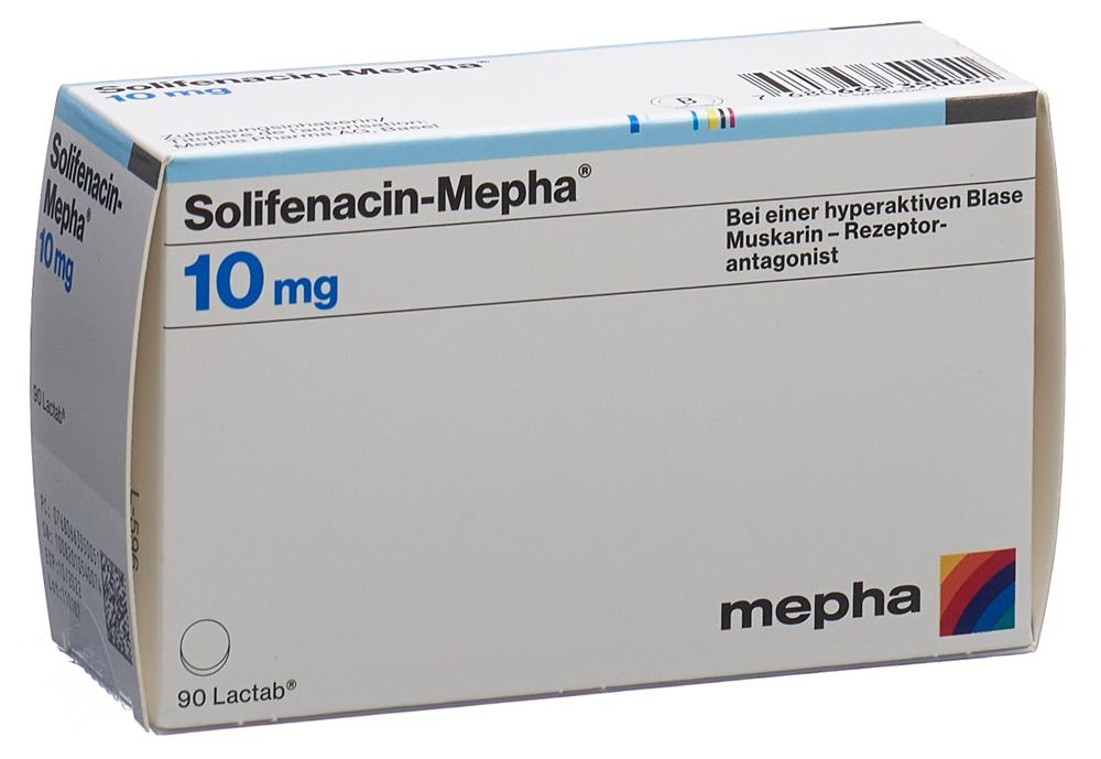 SOLIFENACIN Mepha cpr pell 10 mg 90 pce
