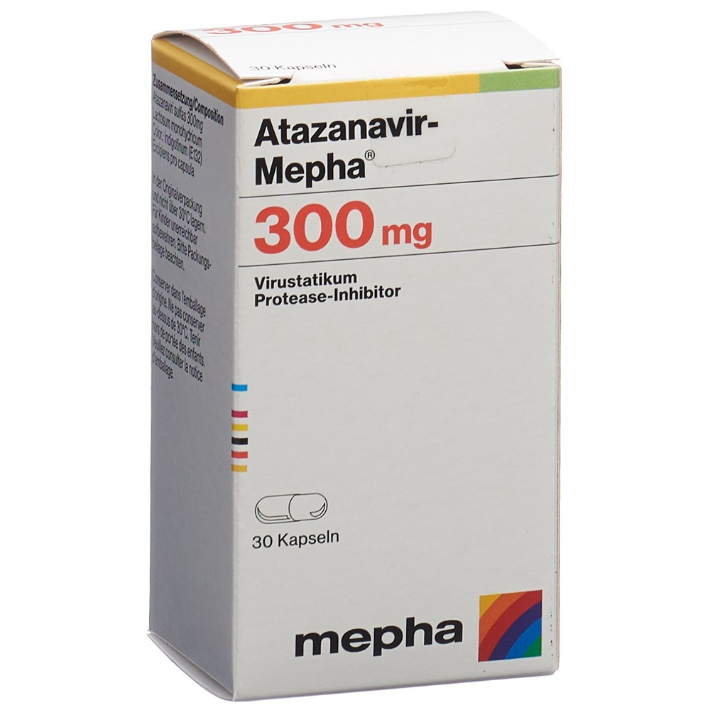 ATAZANAVIR Mepha caps 300 mg bte 30 pce