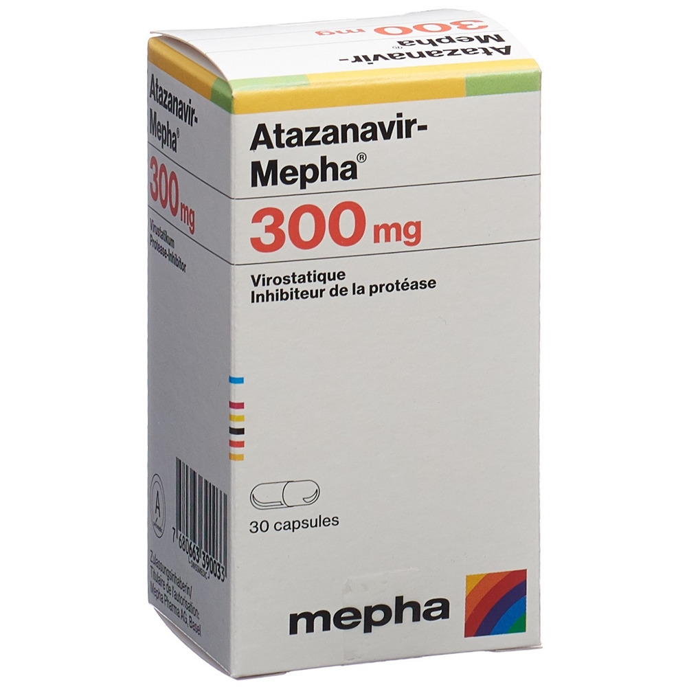 ATAZANAVIR Mepha caps 300 mg bte 30 pce