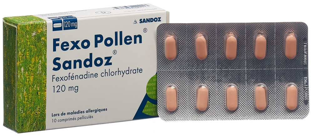 FEXO POLLEN Sandoz cpr pell 120 mg 10 pce