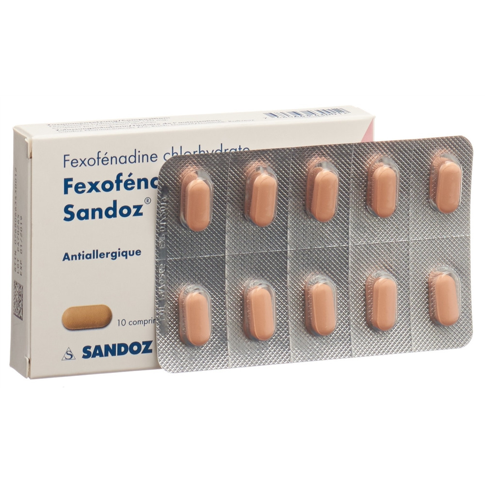 FEXOFENADINE Sandoz cpr pell 120 mg 10 pce