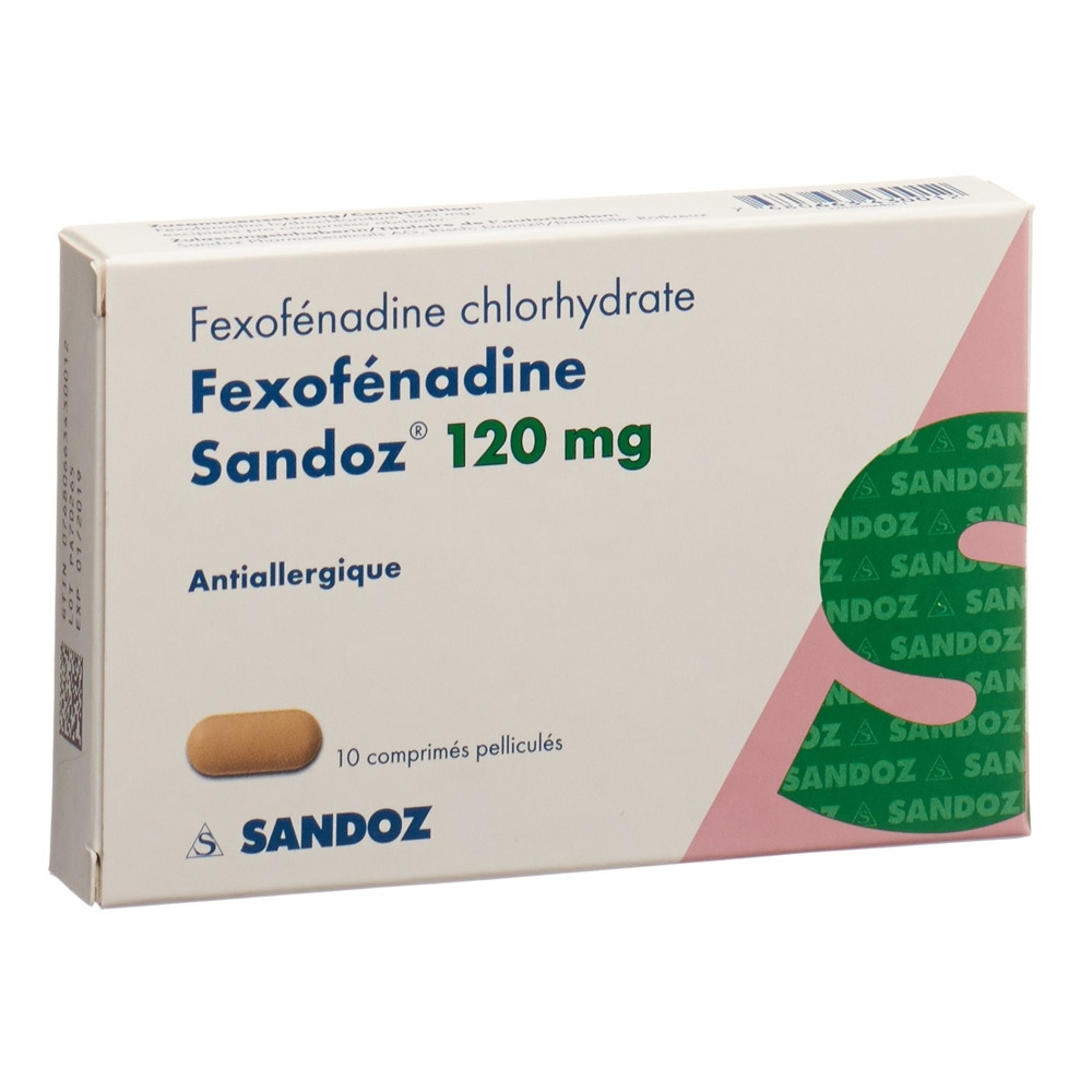 FEXOFENADINE Sandoz cpr pell 120 mg 10 pce