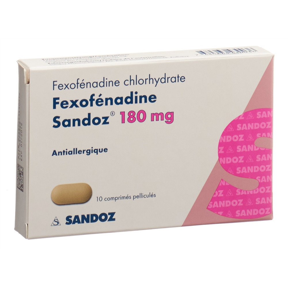 FEXOFENADINE Sandoz cpr pell 180 mg 10 pce