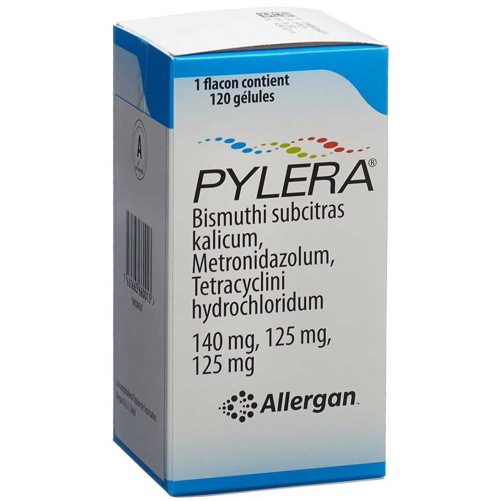 Pylera 140 mg/125 mg/125 mg, Hartkapseln